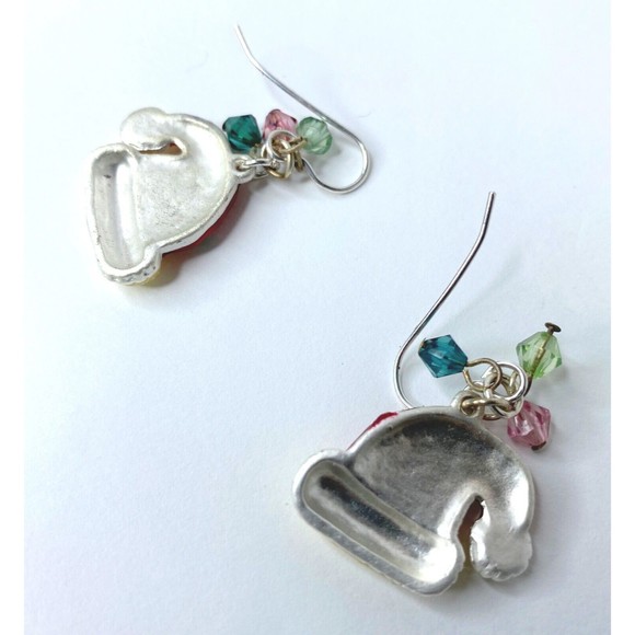 Santa Hat Earrings, Stocking Filler for Teens, Secret Santa Gifts for Women - Picture 3 of 4